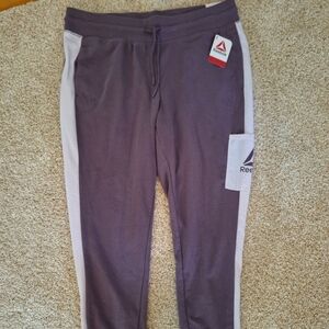 NWT Reebok level up women's purple joggers